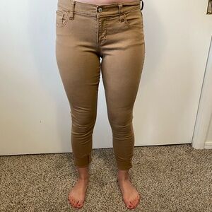 Old Navy Women's Cropped Tan Jeans